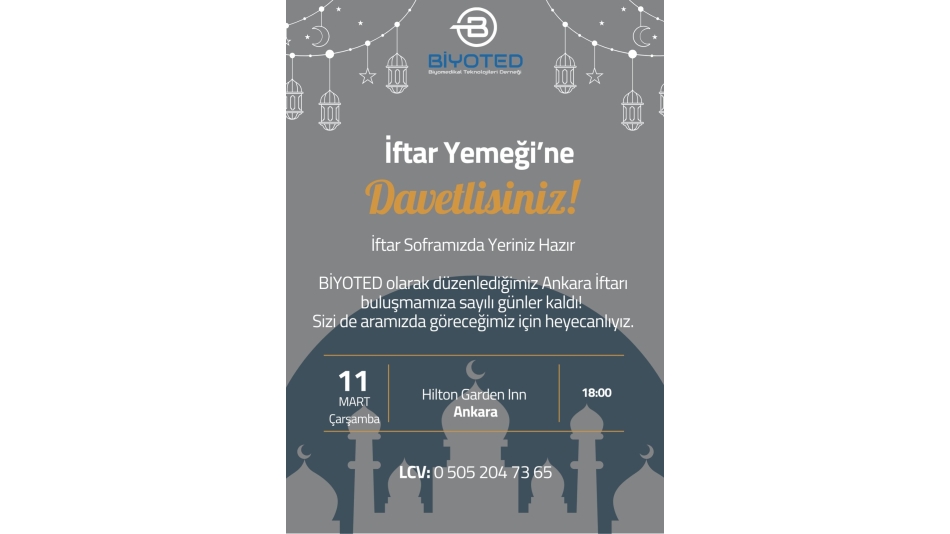  Ankara'da Biyoted üyeleri İftar'da Bir Araya Geldi
