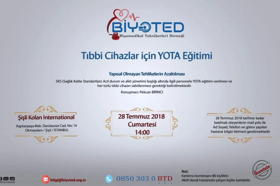 Tıbbi Cihazlar İçin YOTA Eğitimi