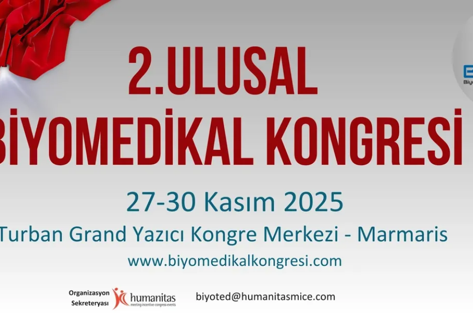 2. Biyomedikal Kongresi 27-30 Kasım 2025 Marmaris