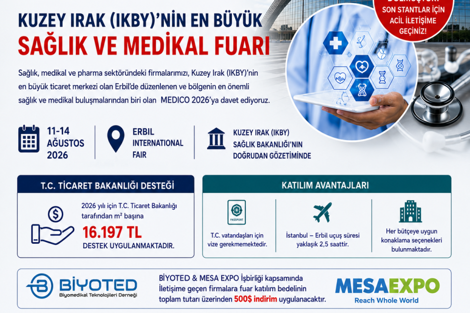 KUZEY IRAK MEDICO ULUSLARARASI SAĞLIK FUARI 2026
